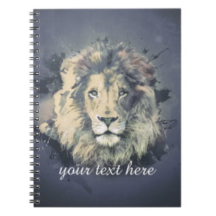 COSMIC LION KING   Custom Notebook (80 Pages B&W)