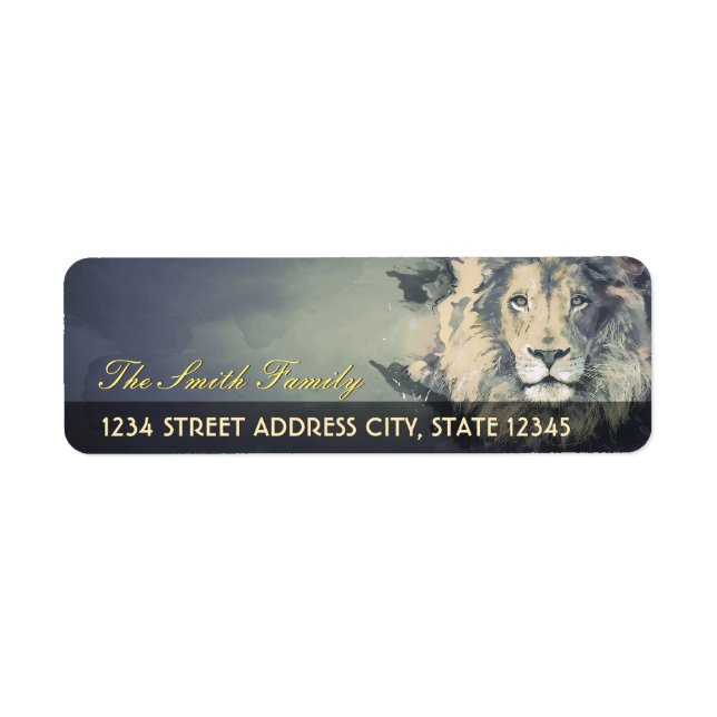 COSMIC LION KING | Custom Return Address Labels (Front)