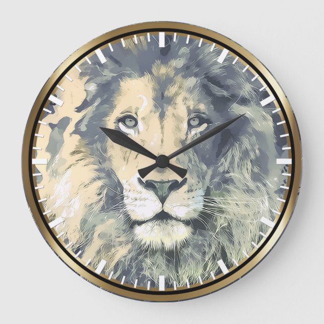 COSMIC LION KING | Horloge murale personnalisée (Recto)
