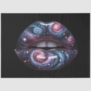 Cosmic Lips Pop Art Surrealism Decoupage Paper