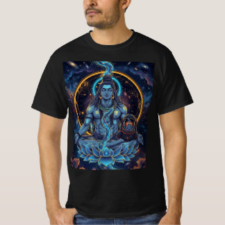 Cosmic Lord Shiva Meditation Astronaut Fantasy T-S T-Shirt