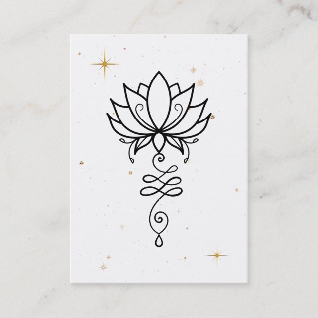 *~* Cosmic Lotus Nirvana Sacred Geometry Business  Business Card (Front)