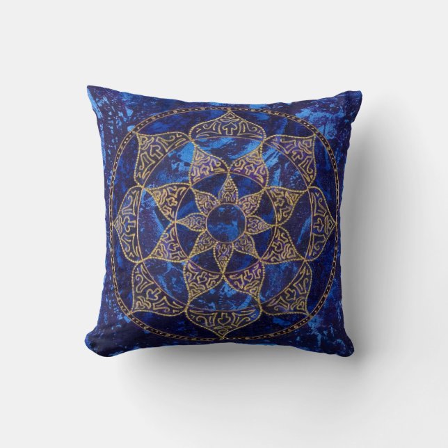 Cosmic Lotus Pillow (Front)
