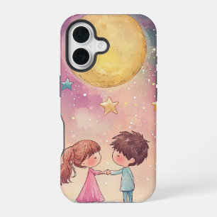 Cosmic Love: Anime Starry Night Phone Case