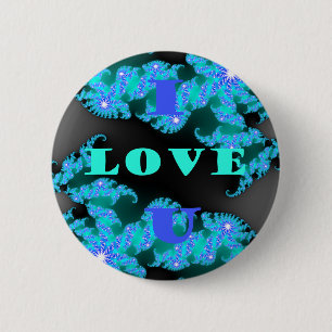Cosmic Love Elements Art Print 2 Inch Round Button