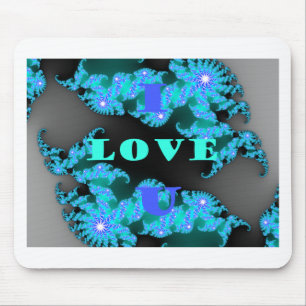 Cosmic Love Elements Art Print Mouse Pad