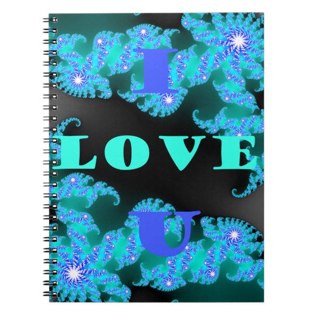 Cosmic Love Elements Art Print Notebook (Front)