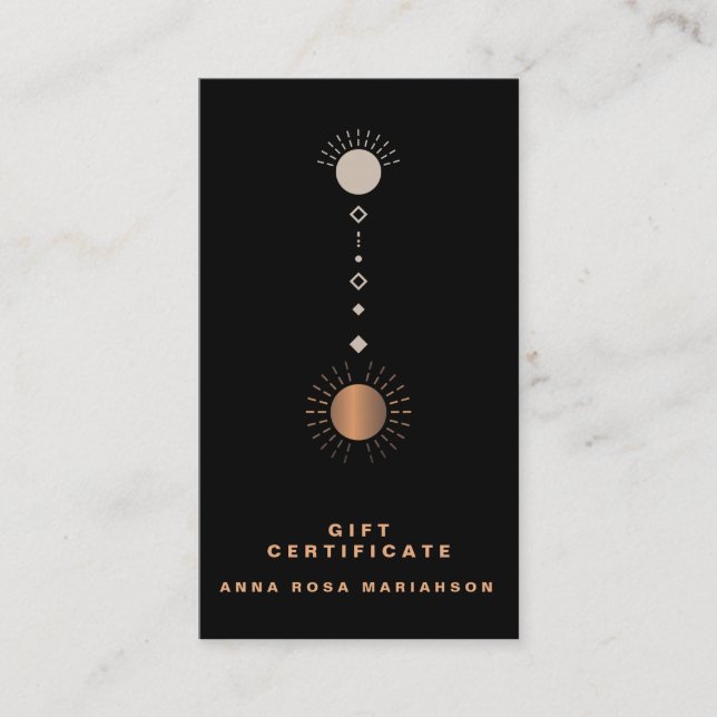 *~* Cosmic Lunar Universe Gift Certificate Card (Front)