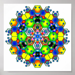 Cosmic Mandala 1 Poster