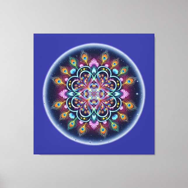 Cosmic Mandala Canvas Wall Art (Front)
