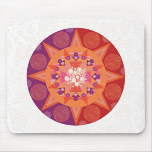 Cosmic mandala mouse pad