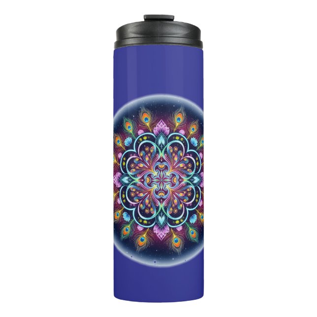 Cosmic Mandala Thermal Tumbler (Front)