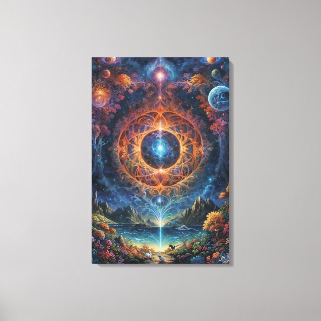 “Cosmic Meditation” Canvas Print (Front)