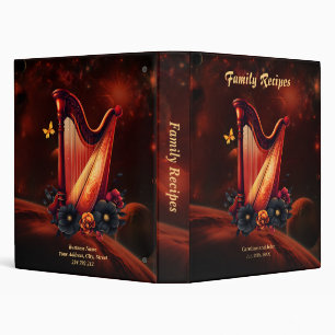 Cosmic melody, the magic of the harp.  binder