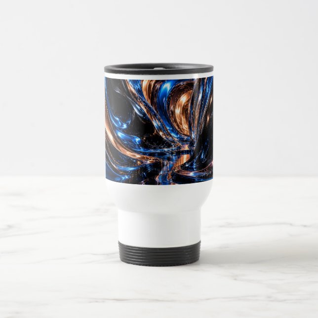 Cosmic Metal Vortex 3D Mugs (Center)