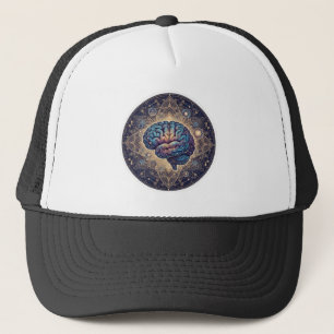 Cosmic Mind Mandala – Abstract Brain Art Trucker Hat