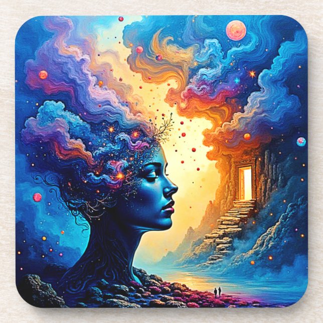 Cosmic Mindscape Art Coaster (Front)