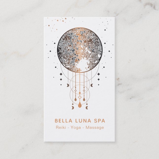 *~* Cosmic Moon Lunar Universe Shaman Business Card (Front)