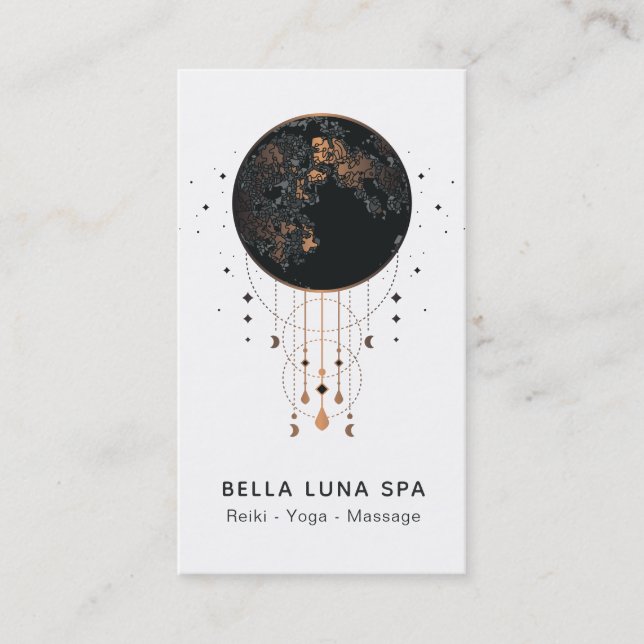 *~* Cosmic Moon Lunar Universe Shaman Business Card (Front)