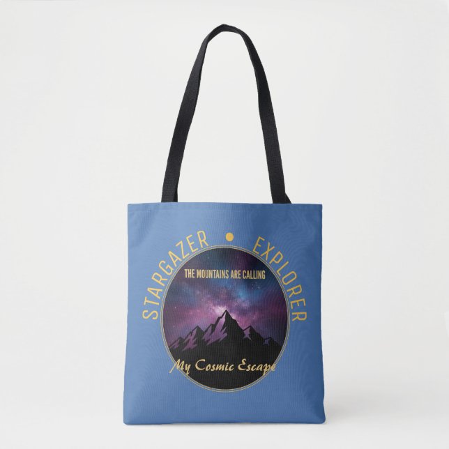 Cosmic Mountain Calling Tote Bag (Front)