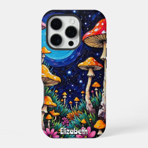 Cosmic Mushroom Bloom iPhone 16 Pro Case