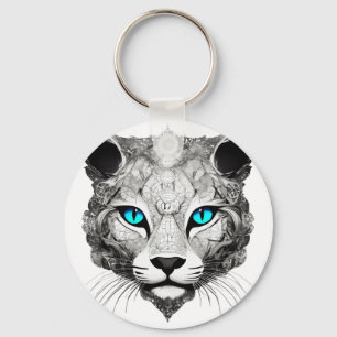 Cosmic Mystic Cat – Underwater Smiley PortrT-Shirt Keychain