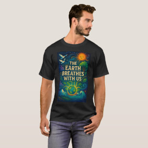 Cosmic Nature Art Print T-Shirt