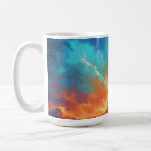 Cosmic Nebula Abstract Galaxy Space Art Coffee Mug