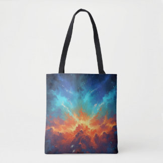 Cosmic Nebula Abstract Galaxy Space Art Tote Bag