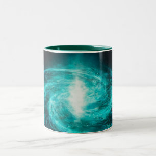 Cosmic Nebula Art, Galaxy Colors for Space Lovers Two-Tone Coffee Mug