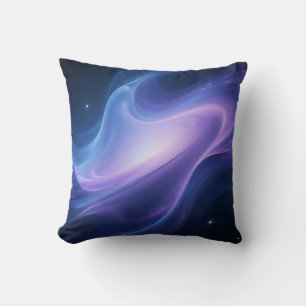 Cosmic Nebula Galaxy Swirl Abstract Throw Pillow