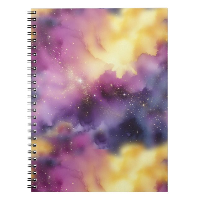 Cosmic Nebula Symphony Notebook (Front)