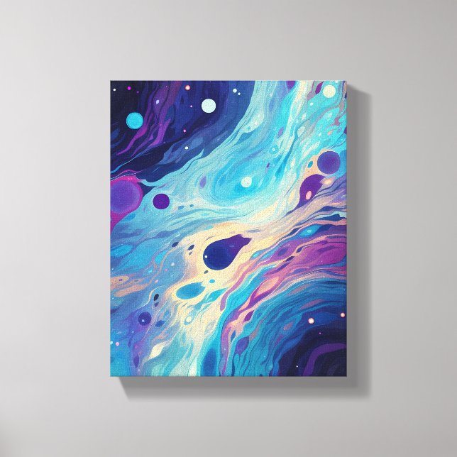   Cosmic Nebula Vortex Canvas Print (Front)
