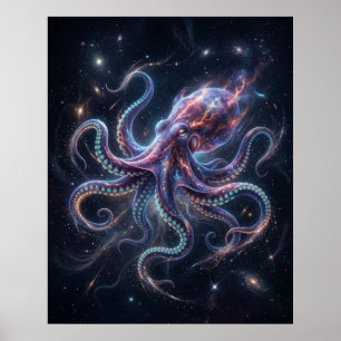 Cosmic Octopus Star Abyss Poster