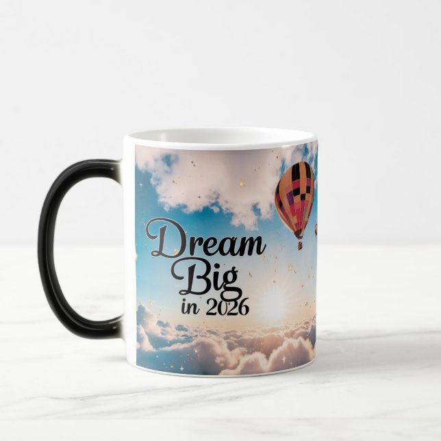 Cosmic Open Book "Dream Big 2026"  Magic Mug (Left)