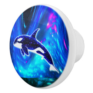 Cosmic Orca Ceramic Knob