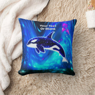 Cosmic Orca Throw Pillow