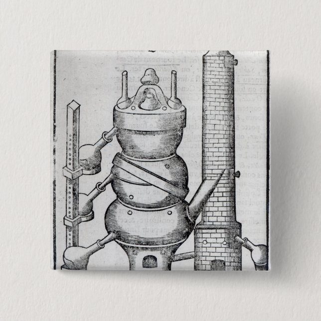 Cosmic Oven 2 Inch Square Button (Front)
