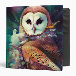 Cosmic Owl Fantasy Art Binder