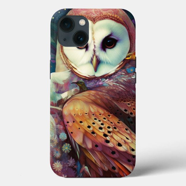 Cosmic Owl Fantasy Art Case-Mate iPhone Case (Back)