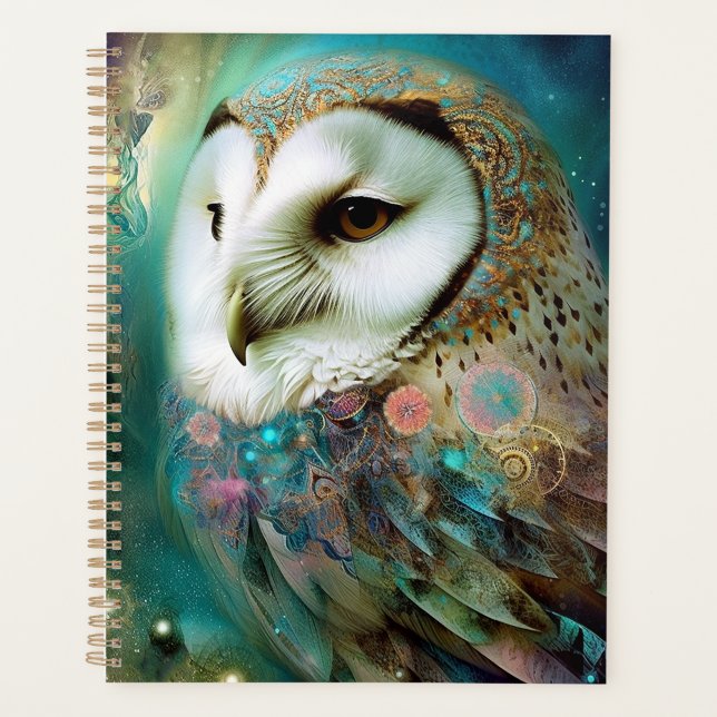 Cosmic Owl Fantasy Art Planner (Front)