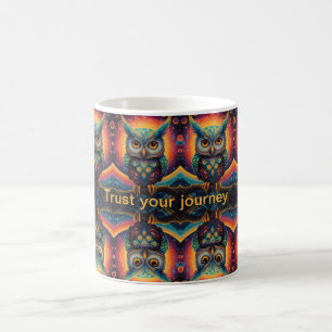 Cosmic Owl of Wisdom Coffee Mug