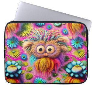 Cosmic Owl Trippy Hippie Psychedelic Original  Laptop Sleeve