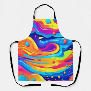 Cosmic Paint Swirls Apron