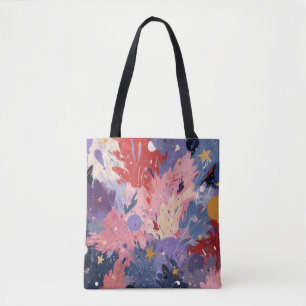 Cosmic Party Abstract Explosion Tote Bag