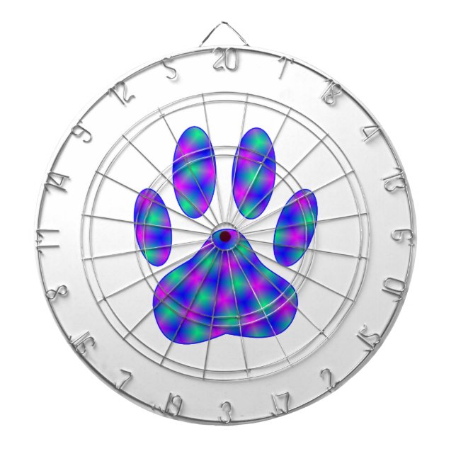 Cosmic Paw Print Dartboard (Front)