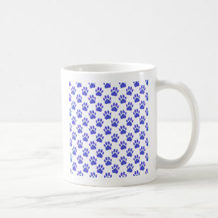 Cosmic Paw Print Pattern Coffee Mug