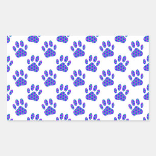 Cosmic Paw Print Pattern Sticker
