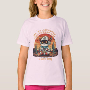 Cosmic Peace in a Wild World T-Shirt