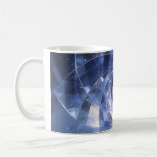 Cosmic Pearl Spiral Mug - Mystical Galaxy Vortex C